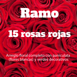 Ramo 15 Rosas Rojas