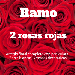 Ramo 2 Rosas Rojas