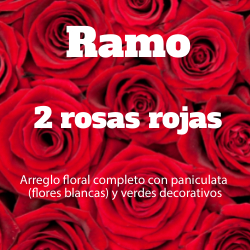 Ramo 2 Rosas Rojas