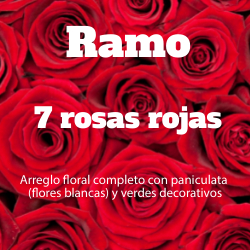 Ramo 7 Rosas Rojas