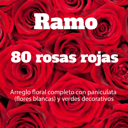 Ramo 80 Rosas Rojas