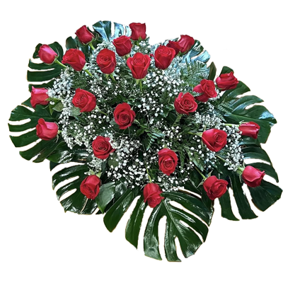 CENTRO 24 ROSAS ROJAS