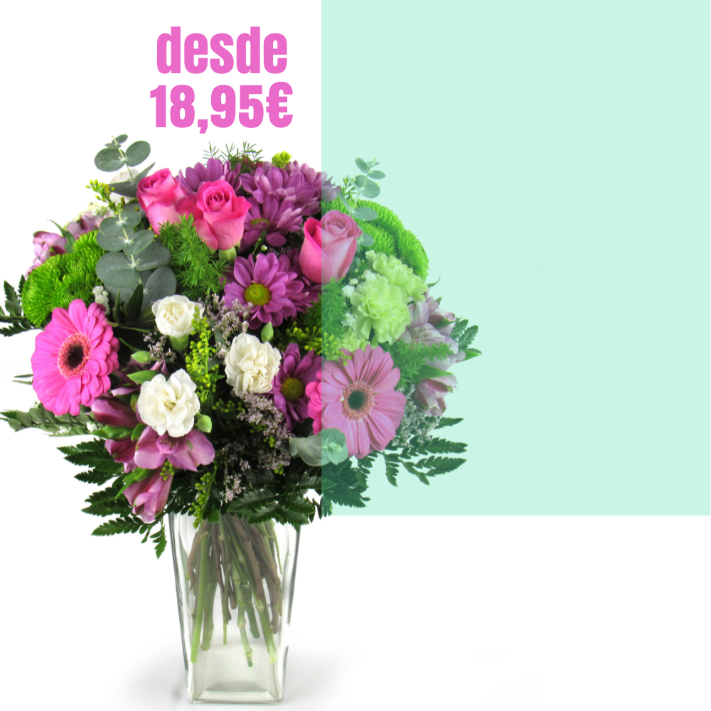 flores dia             de la MADRE